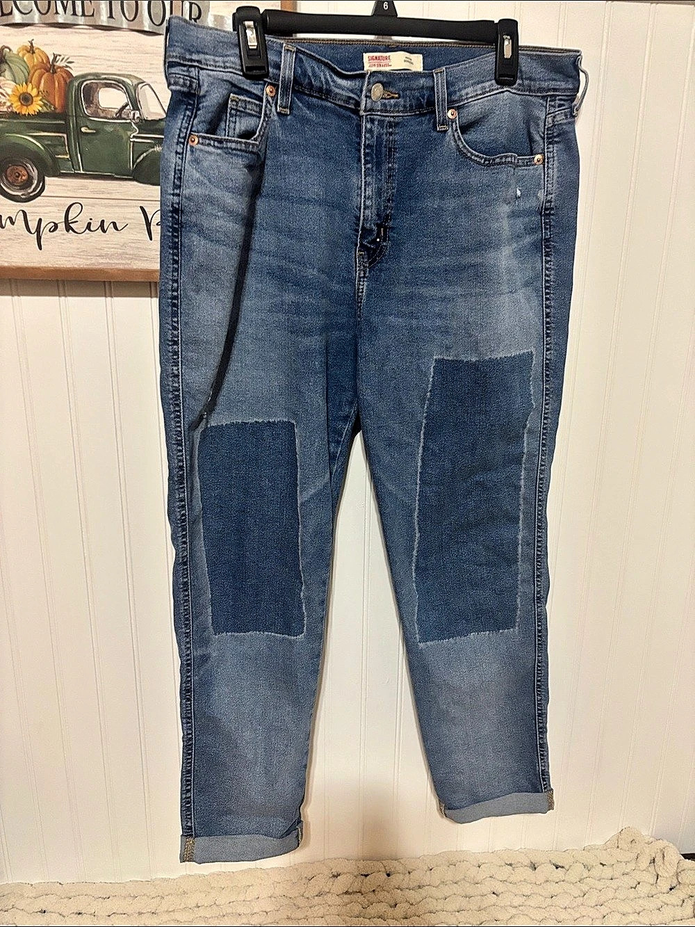 Levi's Signature Levi Strauss Heritage Boyfriend Patchwork Jeans in